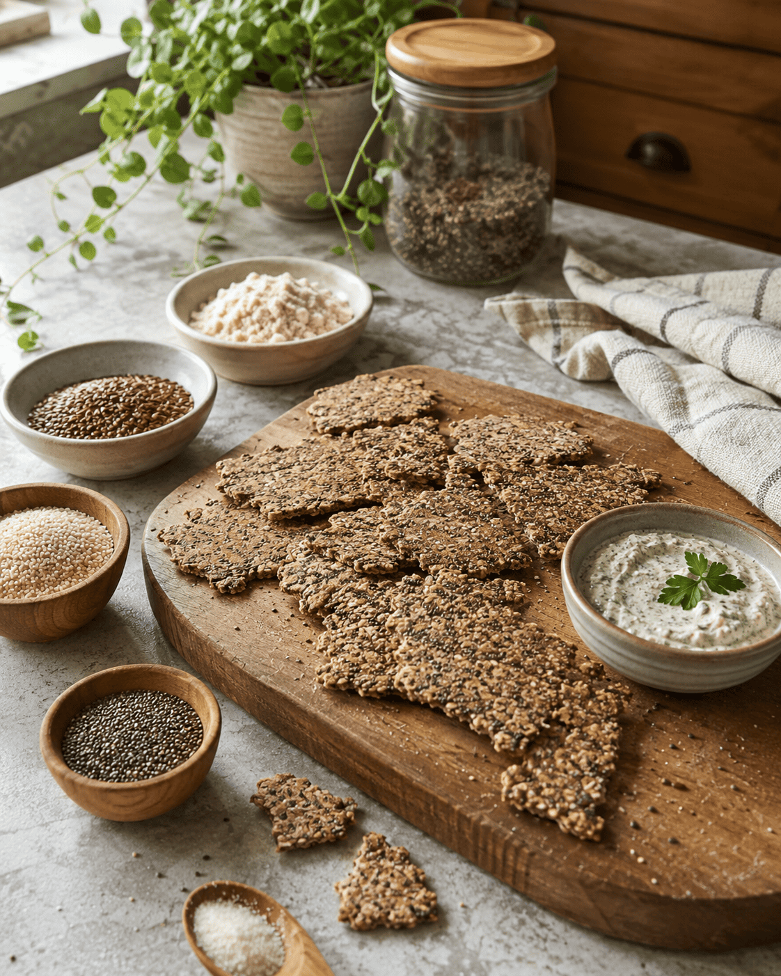 Crackers Crocantes VS22 de Semillas y Almendra