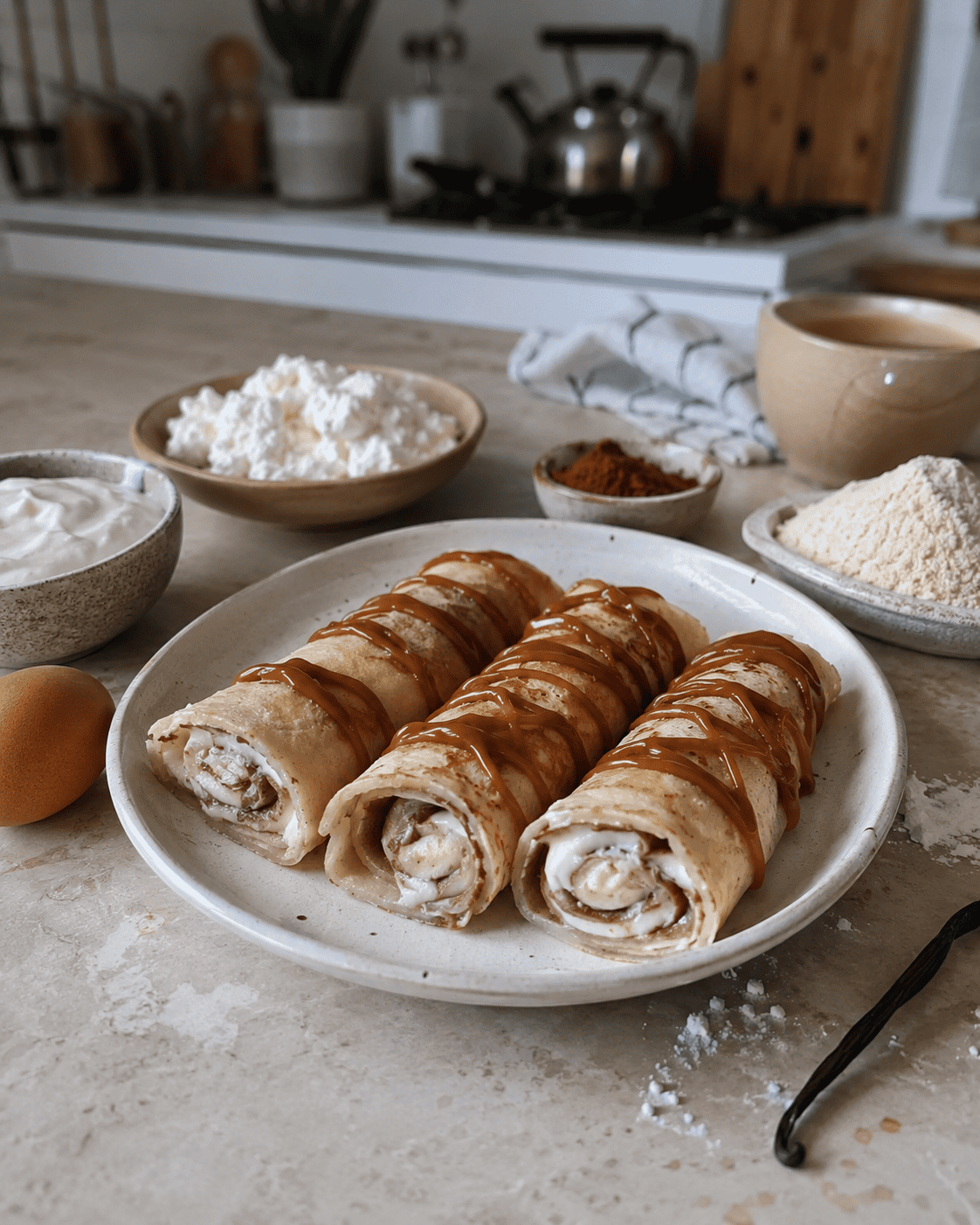 Canelones Dulces VS22 de Ricota-Vainilla y Toque de Cacao