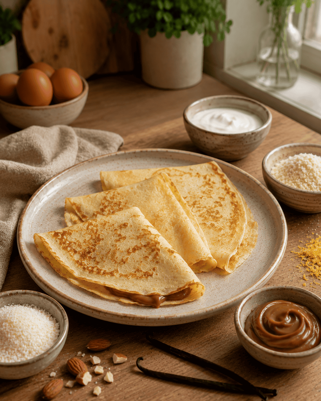 Crepes Limón-Vainilla VS22 con Manjar Medido