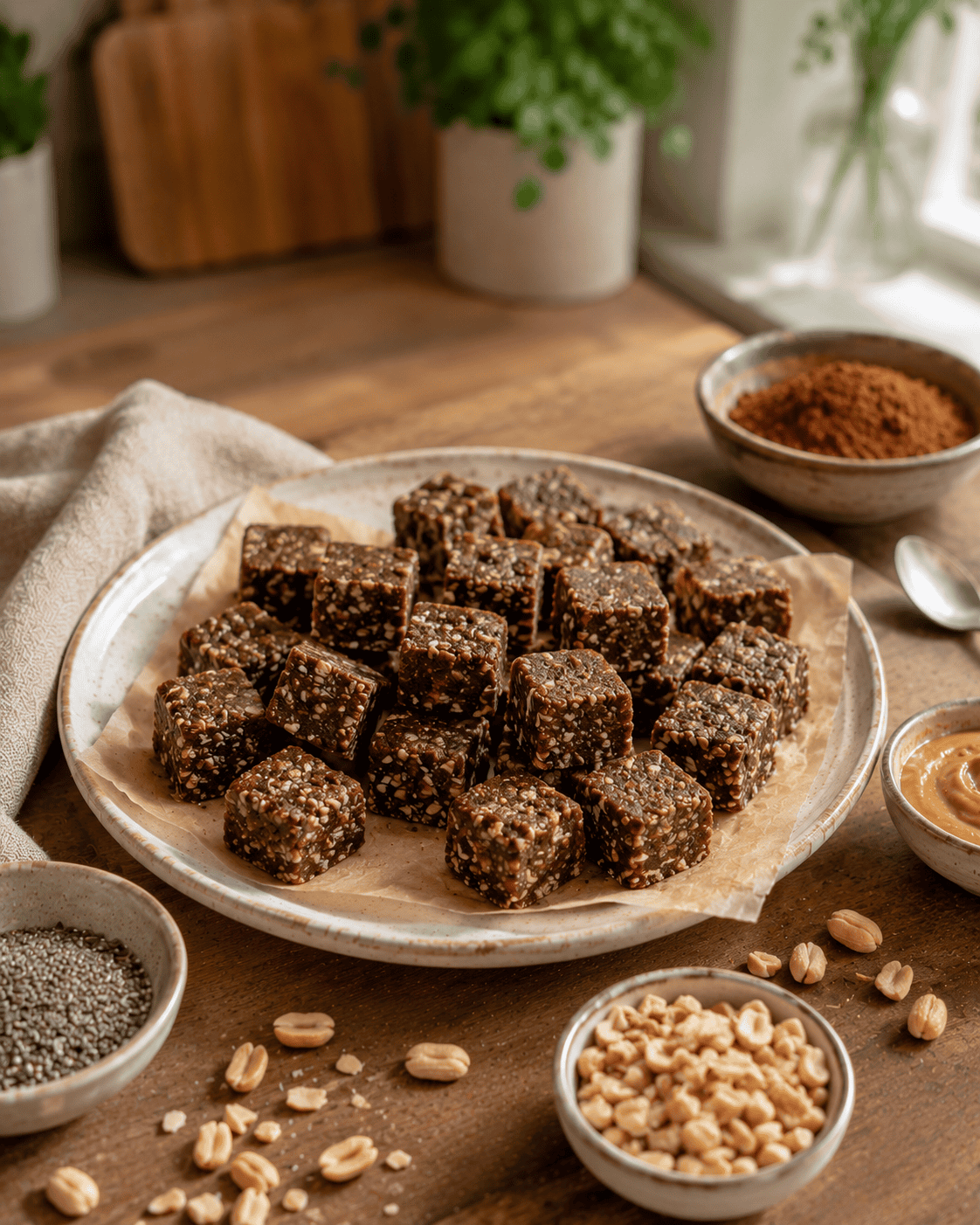 Snack Cacao-Maní VS22 en Cubitos Controlados