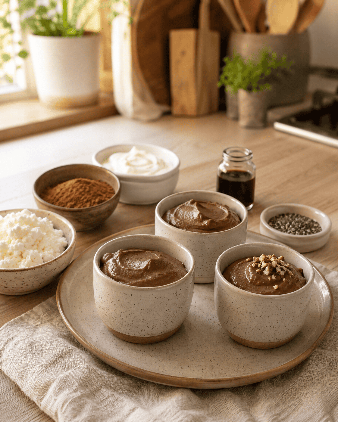 Mousse Espesa VS22 de Cacao y Ricota