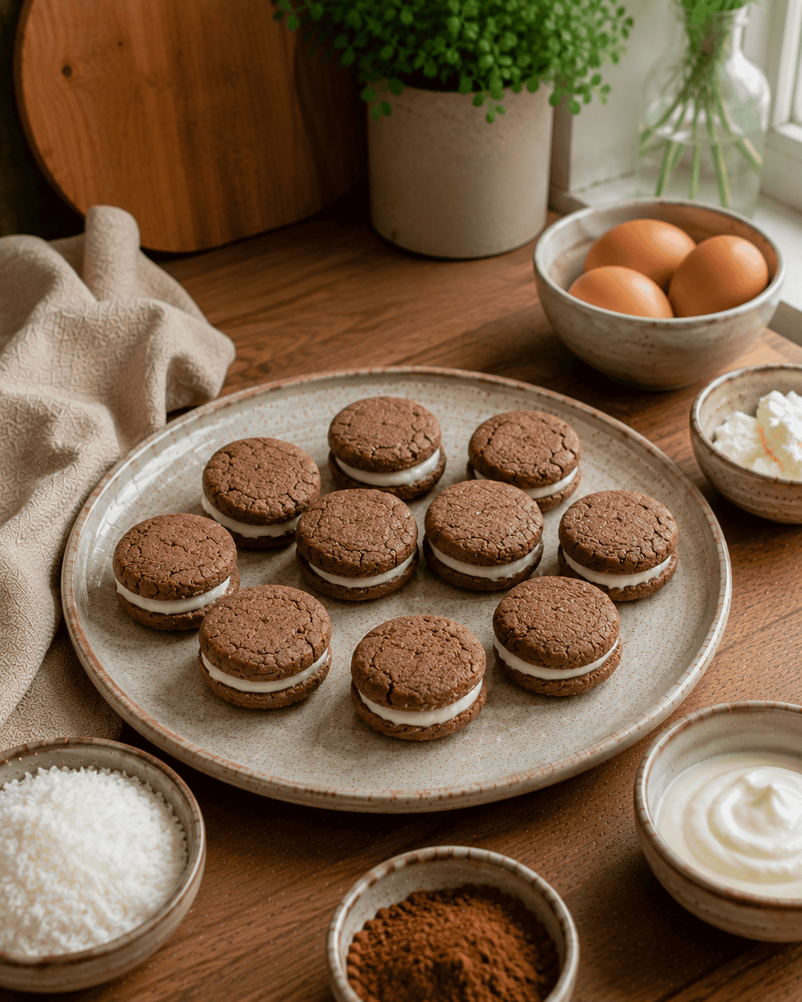 Mini Sandwichitos Dulces VS22 de Coco y Cacao Suave