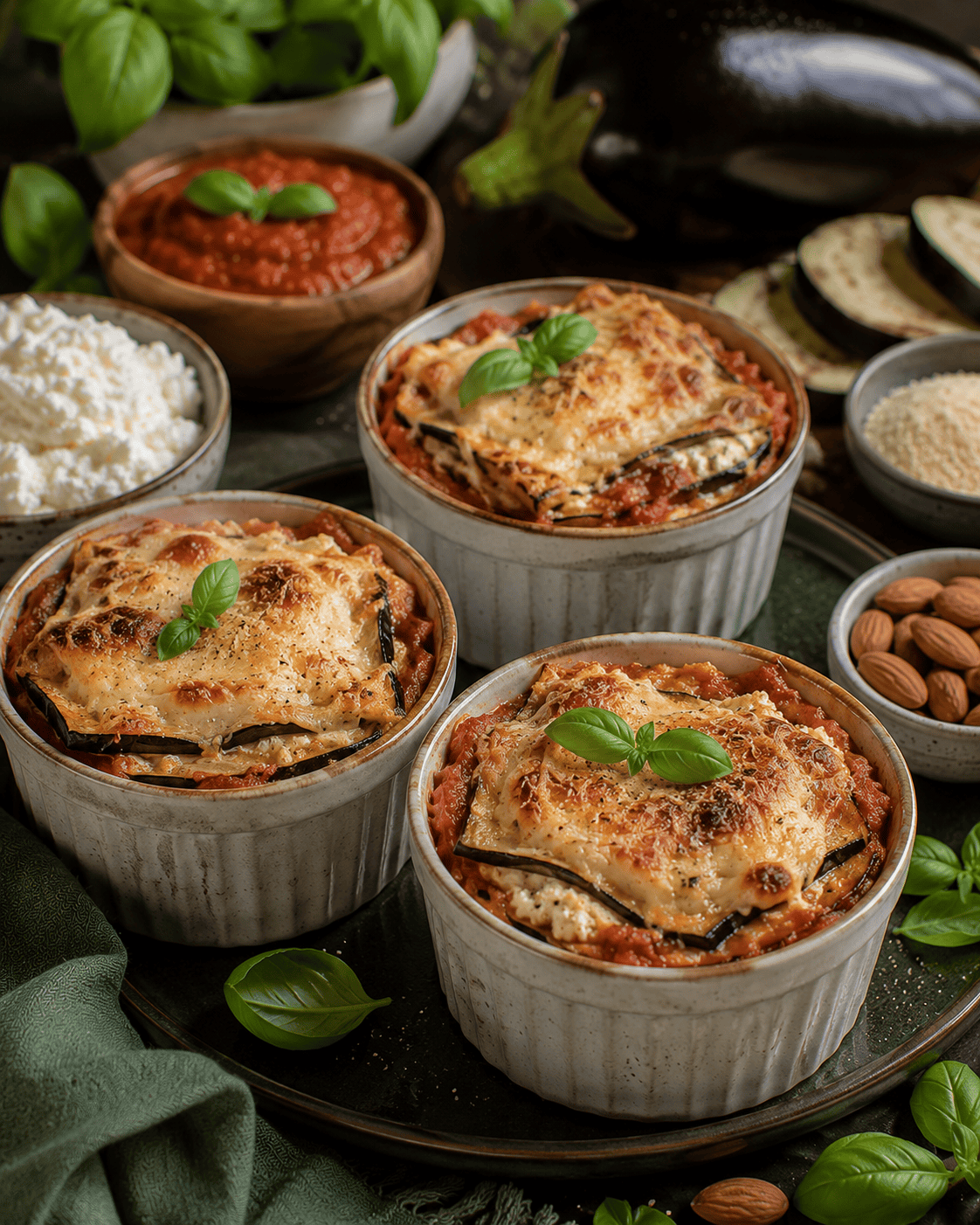 Lasagnetas VS22 Individuales de Berenjena, Ricota y Tomate