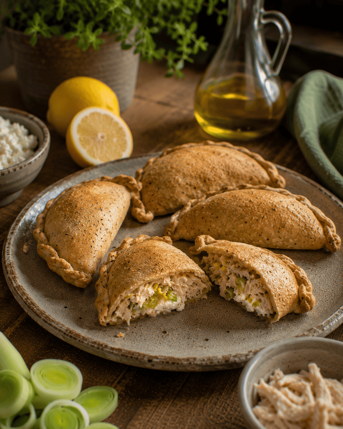 Empanadas VS22 De Pollo Al Limón, Puerro Y Ricota