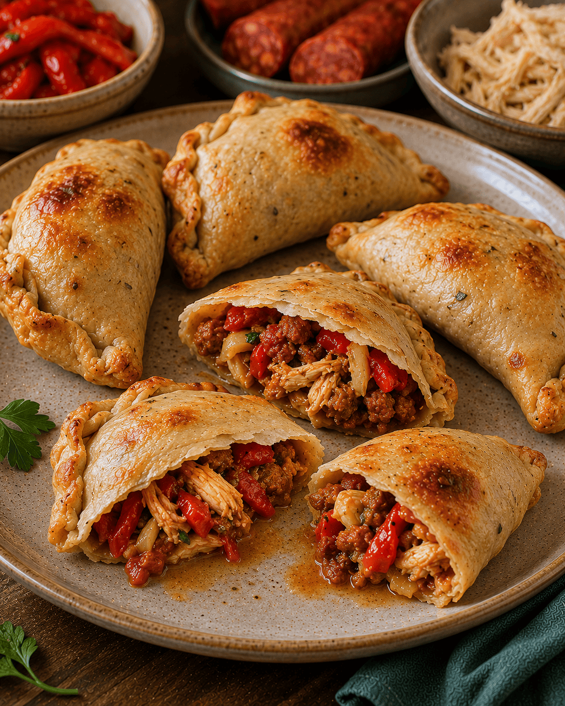 Empanadas VS22 De Chorizo Criollo Magro, Pollo Y Morrón