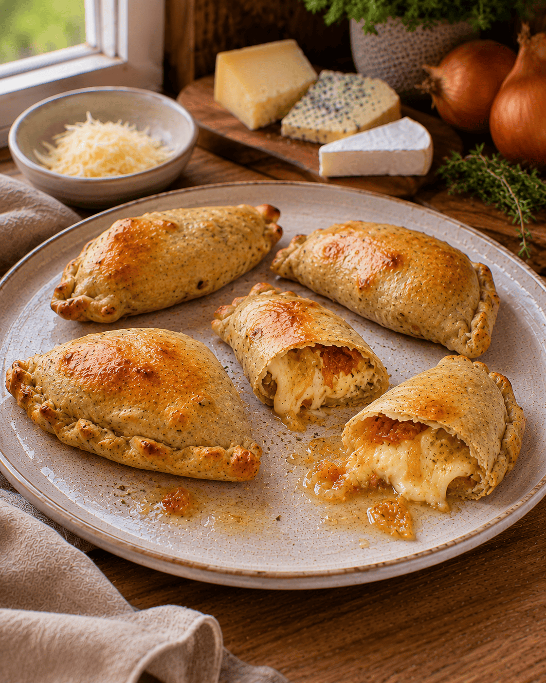 Empanadas VS22 De Cuatro Quesos Y Cebolla Dorada