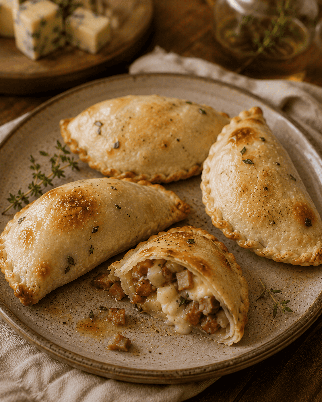 Empanadas VS22 De Panceta Medida, Pera Asada Y Queso Azul Opcional