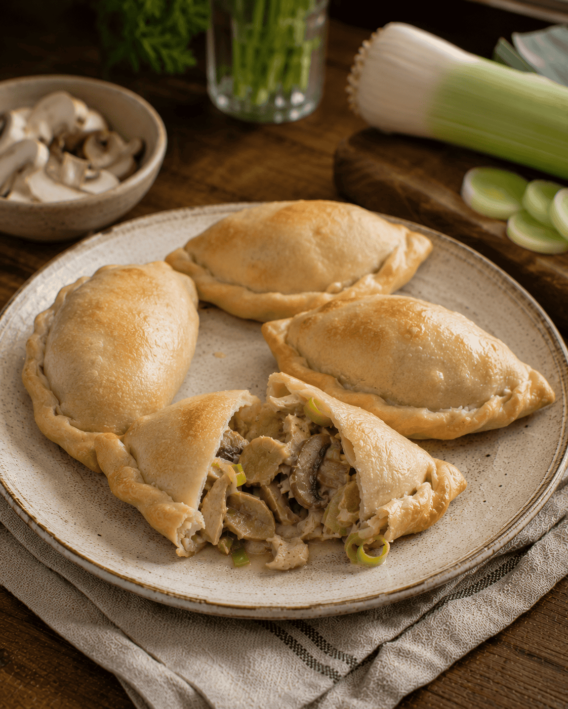 Empanadas VS22 De Pollo, Champiñones Y Puerro