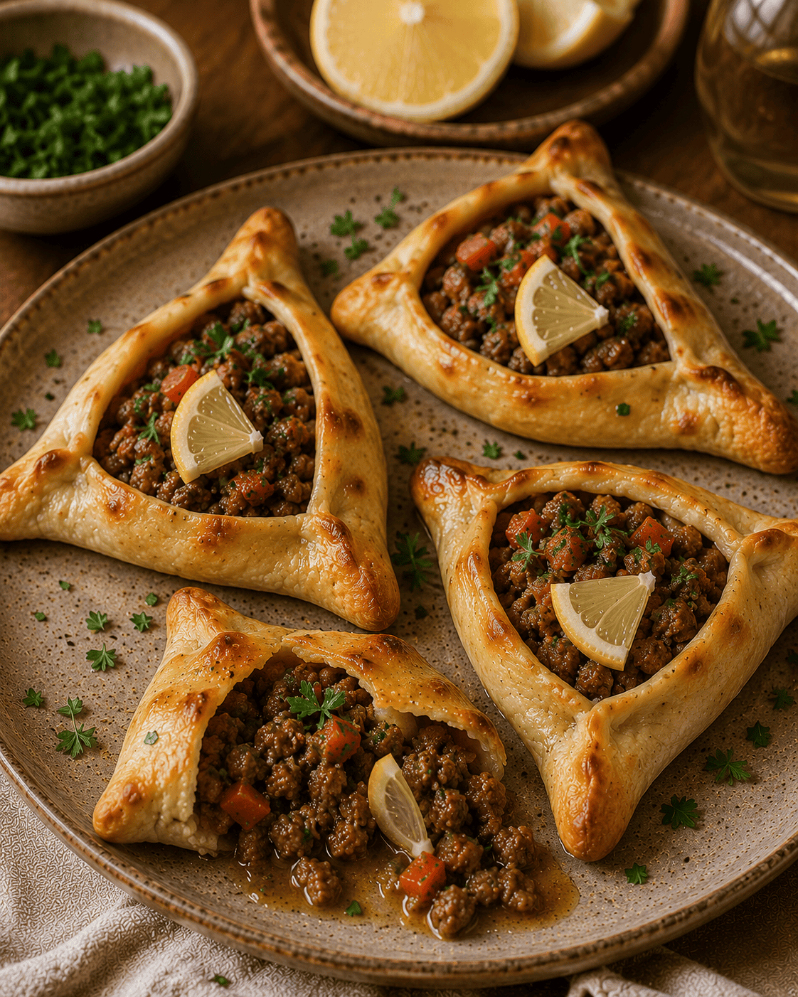 Empanadas Árabes VS22 Abiertas De Carne Y Limón